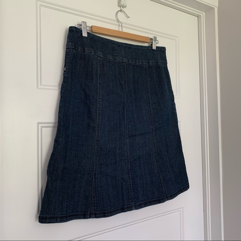 Reitmans - ALine Dark Wash Denim Skirt - Size 11